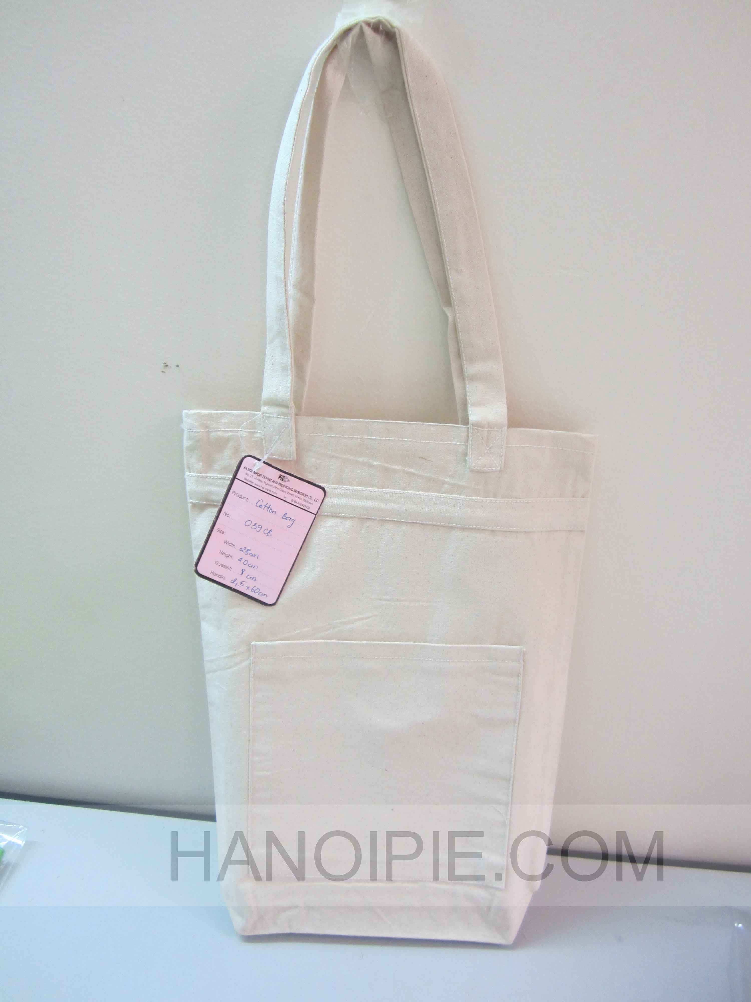 Printed large cotton event bag